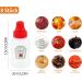 ACONDE 25 ml Mini Ketchup Bottle 8 Pieces Refillable Mini Sauce Bottle Portable Sauce Bottle with Caps for BBQ Dressing 8PACK - Buy Online on GoSupps.com