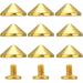 YORANYO 100 Sets Gold Cone Spikes & Bullet Studs - 4.7MM Height - Suitable for Clothing, Shoes, Leather Craft, Belts & Bags - Screw Back Punk Accessories with Installation Tools - Buy Online on GoSupps.com