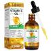 Vitamine E Huile Huile De Vitamine E 75 000 Ui 100% Naturel vitamine e Liquide Pure pour le Visage les Cheveux les Ongles et la Peau Anti- ge et Anti-rides Pour les Cicatrices et les Vergetures