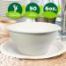 100% Biodegradable 6 oz. Sugarcane Bowls Pack of 50 - Compostable Soup Bowls - Eco-Friendly Bagasse Bowls for Hot & Cold Foods - Disposable Microwavable Paper Bowls - Buy Online on GoSupps.com