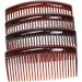 4 Pack of Large 9cm Plain French Side Hair Combs Slides Grips Clips Hair Accessories for Women Girls by Glitz4Girlz (Tort Brown)