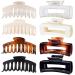 Large Hair Claw Clips 8 Pack Hair Clips, Big Rectangular Claw Clips 2 Styles For Thick Hair, Strong Hold Large Claw Clips, Large Hair Clips, Hair Clamps, Big Jaw Clips, Banana Hair Clips, Large Square Hair Clips, Neutral H…