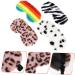 Plush Eye Shades 4pcs Set - Sleeping Mask Blindfolds with Faux Silk Back - Buy Online on GoSupps.com