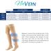 NuVein 20-30 mmHg Compression Stockings Thigh High Dot-Top Closed Toe - Light Beige - Medium - 1 Pair - Buy Online on GoSupps.com