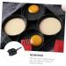 Zerodeko 3 Pcs Frying Pan Omelet Pans Egg Skillet Barbeque Grill Accessories Four- Hole Egg Pan Non Stick Fry Pan Egg Cooking Pot BBQ Accessories for Grill Aluminum Alloy Mini Supplies 38X21X2CMx3pcs Blackx3pcs - Buy Online on GoSupps.com