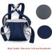 Xiuyer 3-in-1 Newborn Baby Carrier | Adjustable Front & Back Soft Hug Strap | Navy Blue Sling Carrier for Infants and Toddlers - Buy Online on GoSupps.com