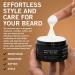 Stubble & Stache Men's Beard & Hair Balm - Shea Butter Jojoba & Argan Oil Leave-in Conditioner Fragrance Free - 3.4 fl oz - Best Mustache Wax for Grooming - Buy Online on GoSupps.com