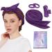 Heatless Curling Rod Headband Upgraded 60" Long Heatless Curls Soft Hair Curlers to Sleep In Hair Rollers No Heat Curls (Purple)