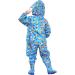 De feuilles Kids Button Rain Suit | Waterproof Hooded Raincoat Jumpsuit 4-6 Years Blue Cars - Buy Online on GoSupps.com