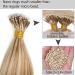 24" Nano Ring Tip Hair Extensions Real Human Hair 50Strands #12/613 Golden Brown&Bleach Blonde (50g) - Buy Online on GoSupps.com