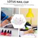 minkissy Nail Art Crystal Cup Mini Nail Polish Glass Crystal Cup with Lid Nail Gel Show Rack with Cover Acrylic Powder Dappen Dish Nail Art Display Board Nail Cup Crystal Liquid Mixing Bowl - Buy Online on GoSupps.com