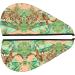 Leopard & Palm Leaves Coral Velvet Dry Hair Cap | Ideal for Home Travel Pool Parties & More - Buy Online on GoSupps.com