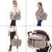 Bizcasa Baby Diaper Bag - 13 Pockets Portable Travel Handbag with Pacifier Bag Large Storage Space for All Baby Essentials - Khaki - Buy Online on GoSupps.com