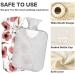 Shop Naanle 2L Hot Water Bottle - Poppy Flowers | Pain Relief for Menstrual Cramps & Heat Therapy | Large Transparent Design - Buy Online on GoSupps.com
