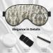 Cute Llama Print Unisex Sleeping Eye Mask - Soft Comfortable Light-Blocking Black Eye Mask for Better Sleep - Buy Online on GoSupps.com