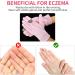 Dimeho 2 Pairs Moisturizing Gloves Touch Screen Cotton Spa Lotion Glove Overnight Bedtime Skin Care Gloves Eczema Glove for Dry Chapped Hands Women Beauty (White + Pink) - Buy Online on GoSupps.com