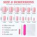 LoveOurHome 240pc Square Press On Nails - Short Fake Nails in Nude & Pink | Full Cover Acrylic Nail Tips with Adhesive Tabs for Women & Girls - Buy Online on GoSupps.com