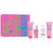 Hybrid & Company Pink Summer 4Pcs Gift Set For Women 45ml-Perfume&50ml-Mist&50ml-Bodylotion&50ml-Shower Gel