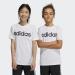 Buy adidas Unisex Kids U Lin Tee T-Shirt (Short Sleeve) 164 White/Black - International Shipping Available - Buy Online on GoSupps.com