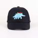 LANGZHEN 100% Cotton Kids Plain Baseball Cap Hat | Adjustable Sun Hat for Girls Boys | S Dinosaur-Black - Buy Online on GoSupps.com