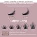 Fluffy 02-C 10mm Individual Eyelash Segments | DIY Eyelash Extensions for Makeup | Wide Curl | 1 Piece Pack - Buy Online on GoSupps.com