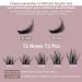 Cluster Lashes Quewel D Curl 8mm - Fluffy Individual Eyelash Segments for DIY Extensions | 1 Piece Pack - Buy Online on GoSupps.com
