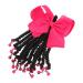 ibasenice Ponytail Beads and Dreadlocks Wig Hair Ribbons Decor Ponytail Hair Extension Ponytail Hair Accessories Ponytail Hairpiece Band Womens Braid Extensions Lengthen 21.00X14.00X2.00CM Rosy