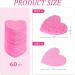 Buy 60-Count Pink Heart Shape Facial Sponges - 100% Natural Cosmetic Sponges for Cleansing & Exfoliating | International Shipping - Buy Online on GoSupps.com