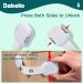 Babelio Child Locks for Door  2 Pack Refrigerator Locks  Freezer Lock  Adjustable Child Safety Cabinet Locks  Pet/Child Proof Locks for Fridge  Closet  Trash Can etc. White 2 Count (Pack of 1) - Buy Online on GoSupps.com