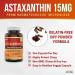 Herba Astaxanthin Supplement 15mg 60 Vegetable Capsules | Made with Non-GMO Micro-algae | Source of Antioxidant | Made and Third Party Tested in Canada - Buy Online on GoSupps.com