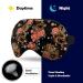Soft & Comfortable Sleeping Eye Mask - Floral Chinese Peonies Adjustable Light Blocking Eye Shade for Restful Sleep - Buy Online on GoSupps.com