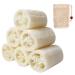 beihuazi Luffa Sponge Natural Cucumber Loofah Sponge Spa Body Scrub and Sisal Soap Bag 2 Pieces for Personal Care Kitchen Scrubber