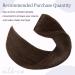Real Hair Extensions Clip-In | 100% Remy Human Hair | 55cm Thick Soft Tress | Medium Brown 04# | 1 Pack - Perfect for Extra Volume - Buy Online on GoSupps.com
