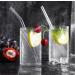 ALINK Glass Smoothie Straws - Pack of 8 | 10x10mm Long Reusable Drinking Straws with Cleaning Brushes - Buy Online on GoSupps.com