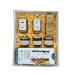 White savory gourmet box: Mix: Fleur de sel and lemon spices - Fleur de sel and smoked spices & Kampot pepper sauce - Grissini - Tapenades