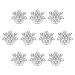 Lurrose 10pcs Spiral Hair Clips Crystal Spiral Hairpins Snowflake Hair Clips Crystal Hair Accessories for Women Bridesmaid Girls Bride
