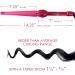 Mr Big Tapered Curling Wand - Long Barrel Ceramic Curling Iron for Long Hair | 6 Heat Settings Dual Voltage Auto Off - 2/3 to 1.25 Diameter - Buy Online on GoSupps.com