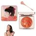 Embossed Smooth Powder Blush Palette For Cheeks Embossed Girl Blush Matte Face Powder Blush Palette For All Skin (Orange #2) Orange 28.35 g (Pack of 1)