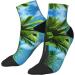 Summer Palm Tree Socks for Women & Men | Comfortable Fashionable Patterns - One Size Fits All - Buy Online on GoSupps.com