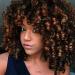 Colorfulpanda afro wig synthetic brazilian confused curly hair for women black brown mixed kinky curly with pony African short wigs for black women (black brown) ombre brown