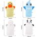 4 Pieces Baby Bath Gloves - Soft Animal Style Cotton Towels for Gentle Peeling - Duck Panda Sheep Design | Perfect for Baby Baths & Showers - Buy Online on GoSupps.com