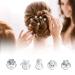 50 Piece Spiral Hair Clips - White Pearls & Rhinestones for Brides & Special Occasions | Elegant Hair Accessories - Buy Online on GoSupps.com