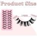 10 Pairs Eyelashes Russian Strip Lashes Natural Look Russian Strip Lashes D Curly Natural Wispy Fluffy Fake Eyelashes Lashes Lash Extensions Natural Lashes Perfect for Weddings Birthday - Buy Online on GoSupps.com