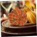 OUNONA Thanksgiving Pumpkin Decor Ornament Pumpkin Pin Cushions Fabric Photo Prop Fake Pumpkin Household Colorful 15x15cm - Buy Online on GoSupps.com