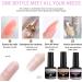 Gel Nail Polish - 8ml Builder Gel Clear Builder Nail Gel for Nails 5 In 1 UV Nail Polish Strengthener Extension Gel Base Gel Rhinestone False Nail Tips Glue Gel in a Bottle (8ml) - Buy Online on GoSupps.com