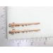 Faship Clear Swarovski Crystal Floral Hair Clips Pins 2 Pcs - Clear/Rose Gold Plated - Buy Online on GoSupps.com