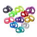 Hair Scissors Finger Ring Inserts for Hairdressing Barber Scissors Shears in Sparking Colours Scissor Ring Inserters - Finger Rings X 22 Pcs