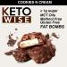Keto Wise Fat Bombs with MCT Oil, Low Fat & Carb Chocolate Snack - Cookies N Cream (16-Pack) - Buy Online on GoSupps.com