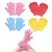 Pairs Exfoliating Gloves Both Styles Shower Gloves with Hanging Loop Body Scrub for Adults and Kids 4 Colors