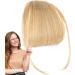 Generic Bang Extensions Clip Human Hair - French Bangs Clip on Hair Bangs Extensions Neat Bangs Hair Extension French Bangs Clip On Fake Bangs Fringe Stylish Fringe Hairpieces for Dinner Date gold - Buy Online on GoSupps.com